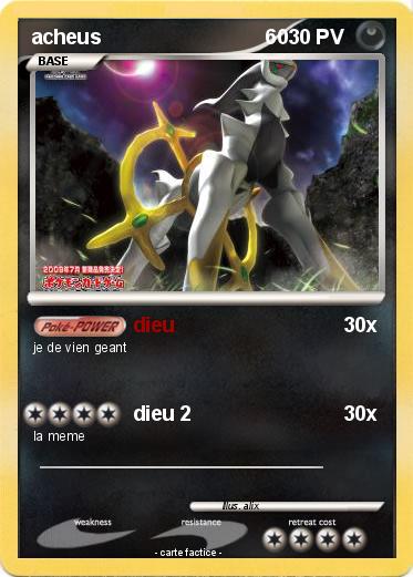 Pokemon acheus                             60