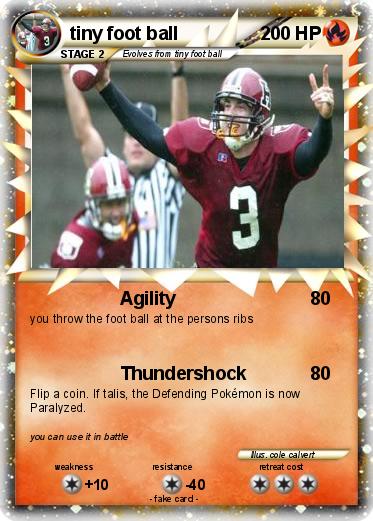 Pokemon tiny foot ball