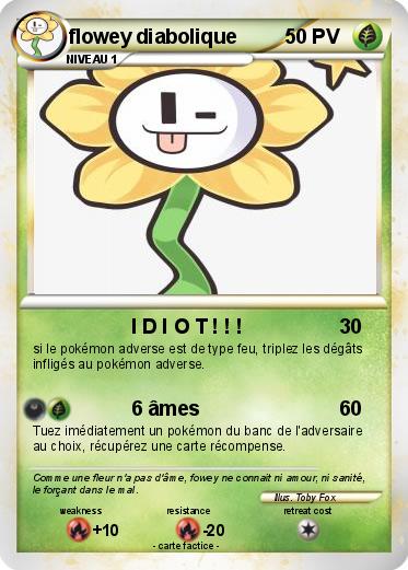 Pokemon flowey diabolique