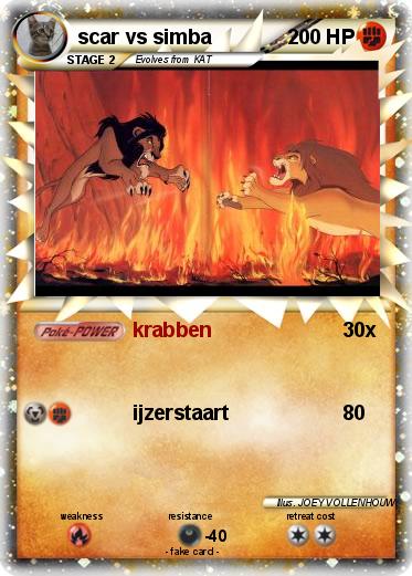 Pokemon scar vs simba