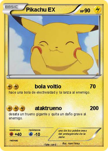 Pokemon Pikachu EX