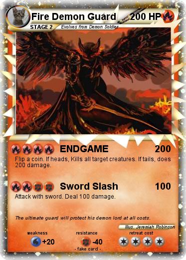Pokemon Fire Demon Guard