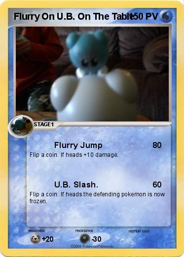Pokemon Flurry On U.B. On The Table