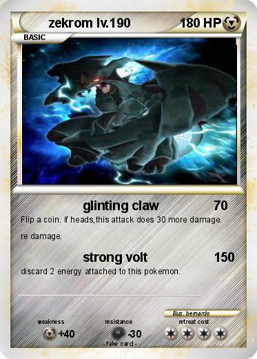 Pokemon zekrom lv.190