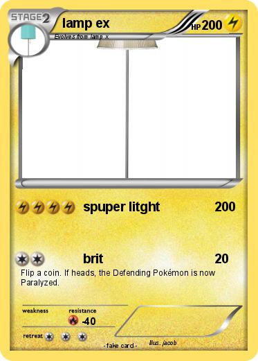 Pokemon lamp ex
