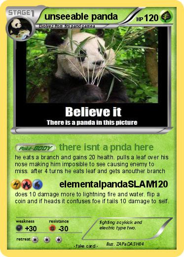 Pokemon unseeable panda