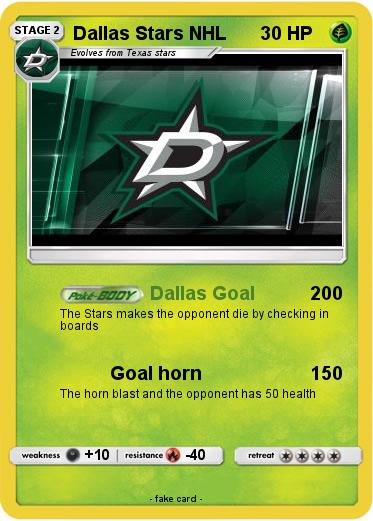Pokemon Dallas Stars NHL