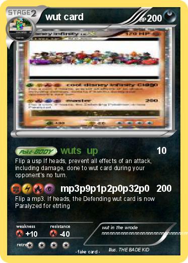 Pokemon wut card