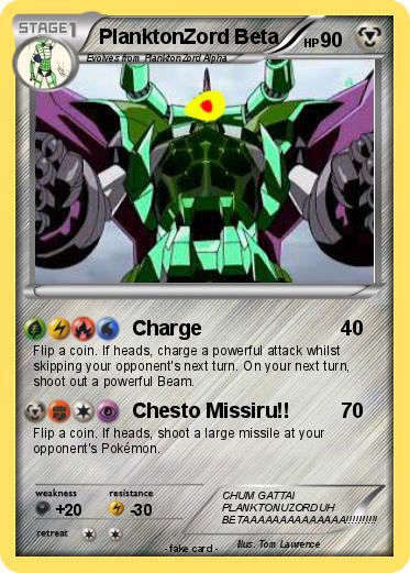 Pokemon PlanktonZord Beta