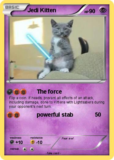 Pokemon Jedi Kitten