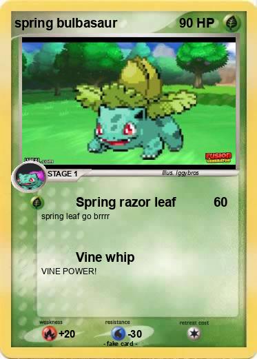 Pokemon spring bulbasaur