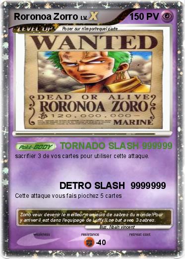 Pokemon Roronoa Zorro