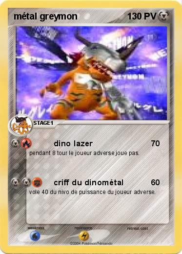 Pokemon métal greymon