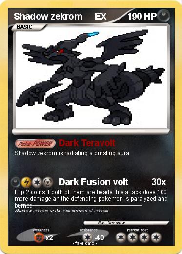 Pokemon Shadow zekrom     EX