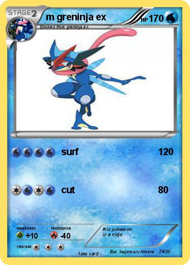 Pokemon m greninja ex