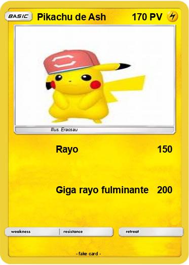 Pokemon Pikachu de Ash