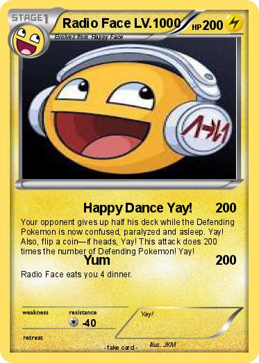 Pokemon Radio Face LV.1000