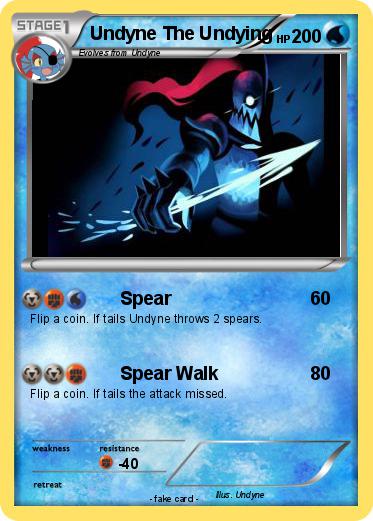 Pokemon Undyne The Undying