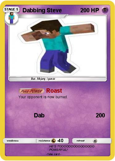 Pokemon Dabbing Steve