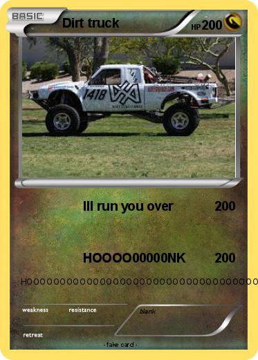 Pokemon Dirt truck