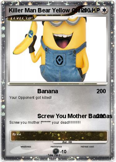 Pokemon Killer Man Bear Yellow Child