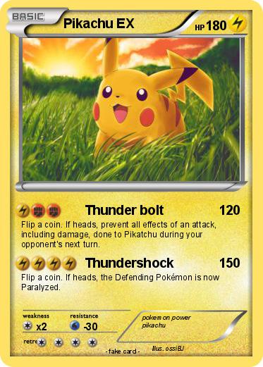 Pokemon Pikachu EX