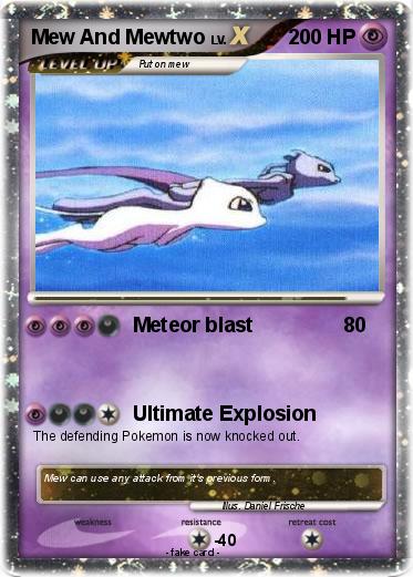 Pokemon Mew And Mewtwo