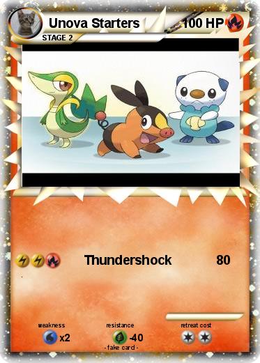 Pokemon Unova Starters