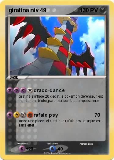 Pokemon giratina niv 49