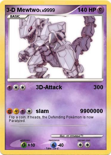 Pokemon 3-D Mewtwo