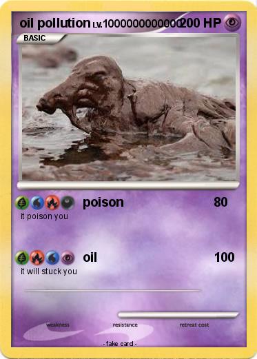 Pokemon oil pollution
