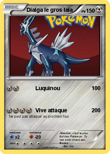 Pokemon Dialga le gros lala
