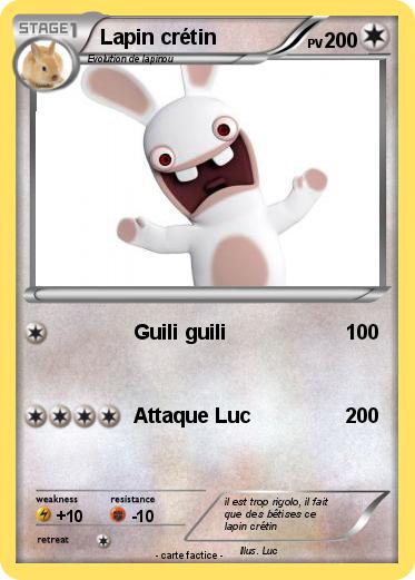 Pokemon Lapin crétin