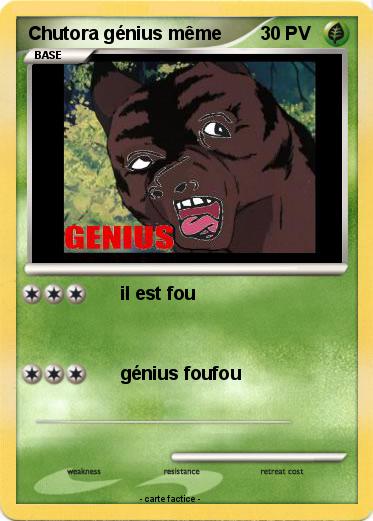 Pokemon Chutora génius même