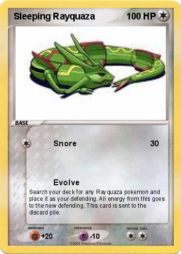 Pokemon Sleeping Rayquaza