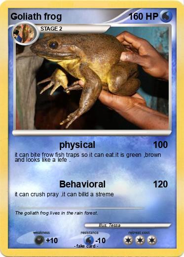 Pokemon Goliath frog