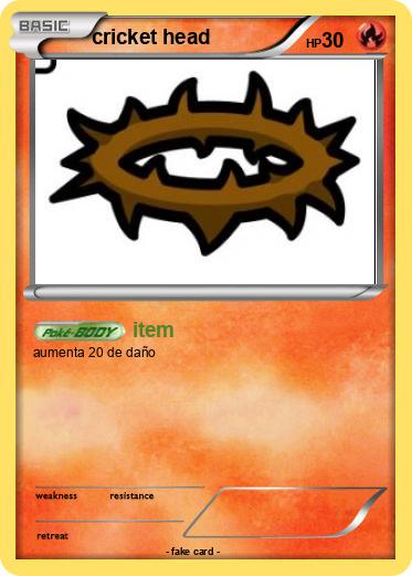 Pokemon cricket head