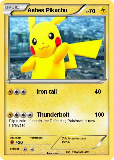 Pokemon Ashes Pikachu