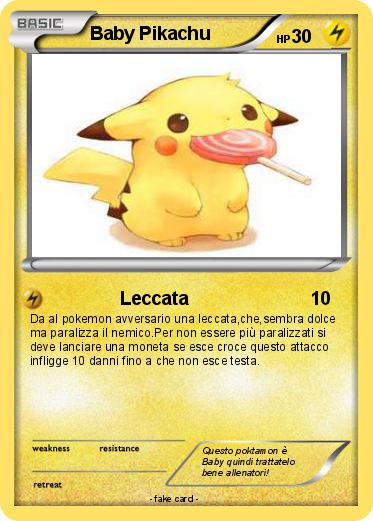 Pokemon Baby Pikachu
