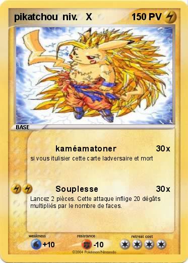 Pokemon pikatchou  niv.   X