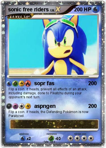 Pokemon sonic free riders
