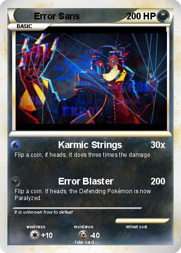 Pokemon Error Sans
