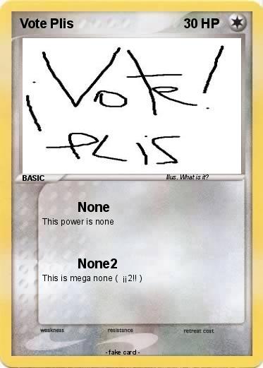 Pokemon Vote Plis
