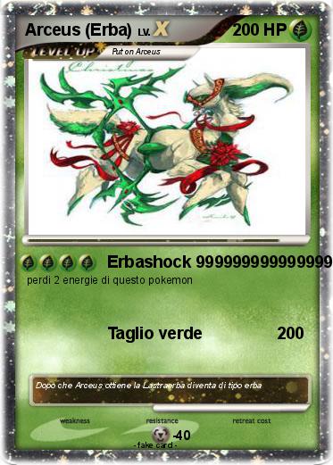 Pokemon Arceus (Erba)