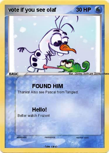 Pokemon vote if you see olaf