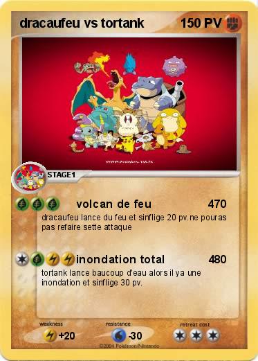 Pokemon dracaufeu vs tortank 