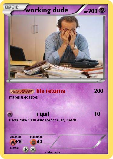Pokemon working dude