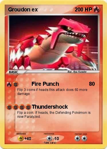 Pokemon Groudon ex