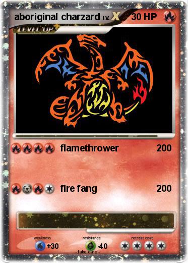 Pokemon aboriginal charzard