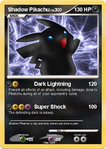 Pokemon Shadow Pikachu